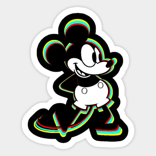 MICKEY MOUSE, STEAMBOAT WILLIE Sticker